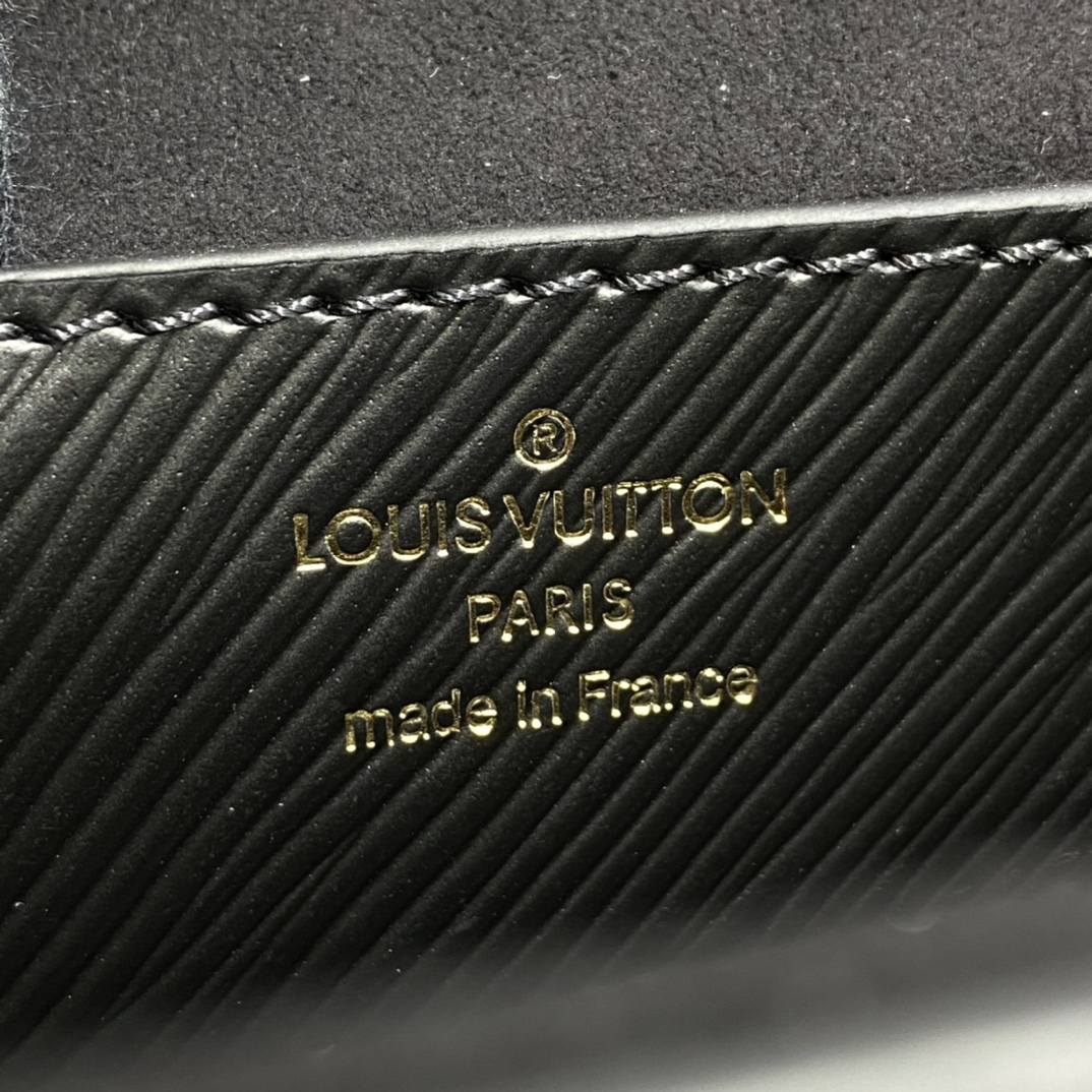 Louis Vuitton TWIST MM Handbag Epi Leather M58568 Black